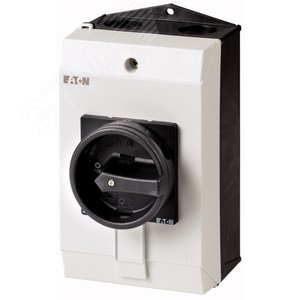 Главный выключатель в корпусе, 2P, Ie = 32A, черная ручка, 0-1, 90 °,  T3-1-102/I2/SVB-SW - EATON