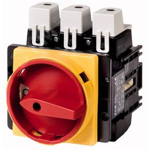 P5-250/EA/SVB/N,  Главный выключатель 3P + N , 250A , красно-желтая ручка , запираемый , переднее кр - EATON