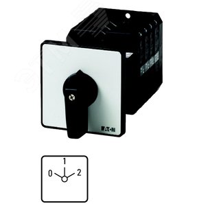 Переключатель полюсов , 3P , Ie = 63A , Пол. 0-1-2 , 45 °, 88x88mm , заднее крепление,  T5B-4-8440/Z - EATON
