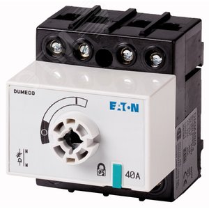 Выключатель-разъединитель Dumeco без оси и рукояти, 40А, 4Р,  DMM40/4 - EATON