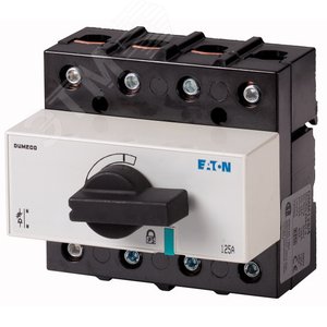 Выключатель-разъединитель Dumeco с рукоятью, 125А, 4Р,  DMM125/4 - EATON
