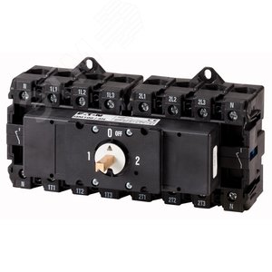 Выключатель-разъединитель перекидной I-0-II, 2x4P, 100A ,  QM100/3N - EATON