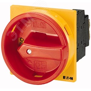P1-25/EA/SVB  Главный выключатель 3P 25A , красно-желтая ручка , запираемый , переднее крепление