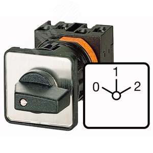 Переключатель полюсов , 3P , Ie = 63A , Пол. 0-1-2 , 45 °, 88x88 мм переднее крепление,  T5B-4-8440/E - EATON