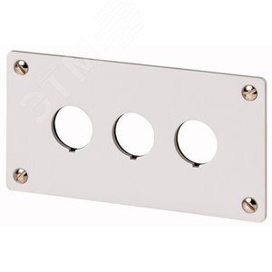 M22-E3  Лицевая панель для встроенного монтажа, устанавливаемых элементов: 3