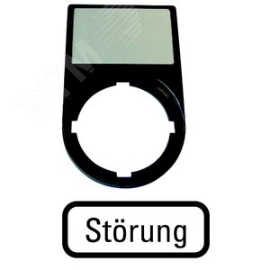 Шильдик (STORUNG) с держателем 30х50, цвет черный,  M22S-ST-D8 - EATON