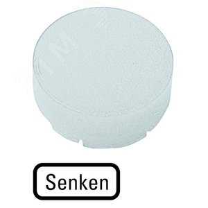 Линза для кнопок с подсветкой, выступающая белая, SENKEN,  M22-XDLH-W-D18 - EATON