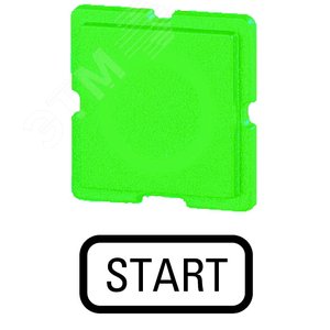 Шильдик , цвет зеленый, START,  111TQ25 - EATON