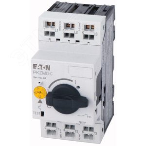 Выключатель автоматический защиты двигателя 1,6А, 3 полюса, отключающая способность 150кА, диапазон уставки 10...16А, пружинные зажимы, PKZM0-1,6-C