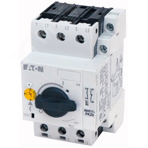 PKZM0-16/NHI11  Автоматический выключатель защиты двигателя, 16А, с доп контактами 1НО+1НЗ