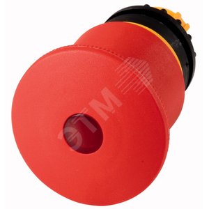 M22-PVL45P,  Кнопка аварийной остановки, D = 45 мм с подсветкой, отмена вытягиванием
