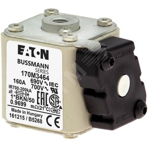 170M3464  Быстрый предохранитель 160A 690V 1*BKN/50 AR UC - EATON