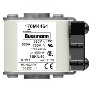 170M4464  Быстрый предохранитель 500A 690V 1BKN/50 AR UC - EATON