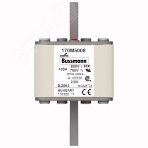 Быстрый предохранитель 400A 690V 2/80 AR UC - EATON