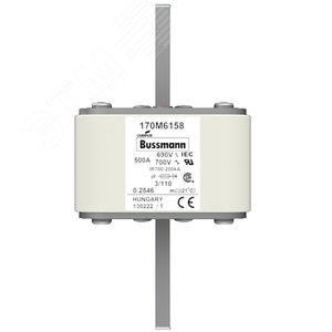 170M6158  Быстрый предохранитель 500A 690V 3/110 A - EATON