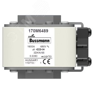 Быстрый предохранитель 1600A 690V 3DKN/65 AR (170M6489) - EATON