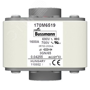 Быстрый предохранитель 1600A 690V 3GN/65 AR UC - EATON
