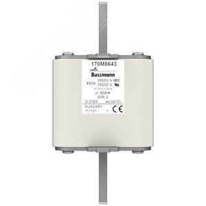 Быстрый предохранитель 450A 1000V DIN 3 AR UR - EATON