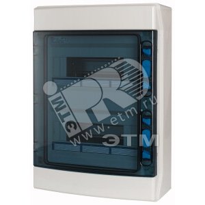 IKA-2/24-ST  Шкаф навесной IP65, 2 ряда 24 модуля, профессиональная серия, прозрачная дверь, N/PE кл - EATON