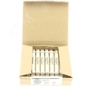 20CT  Быстрый предохранитель, британский стандарт, 20А - EATON