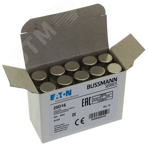 Предохранитель-D1 20A T GL/GG 500VAC - EATON