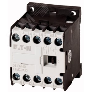 DILEM-10(220V50HZ,240V60HZ)  Миниконтактор 9А, управляющее напряжение 220В (АC), 1НO доп. контакт, к - EATON