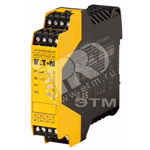 Реле безопасности двухканальное 24В DC 24В AC 50/60Гц, ESR5-NO-31-24VAC-DC - EATON