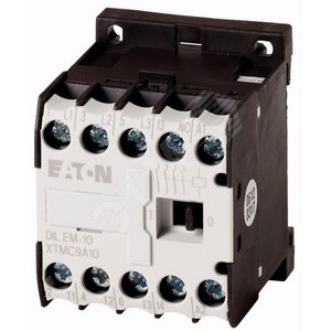 DILEM-10(220V50/60HZ)  Миниконтактор 9А, управляющее напряжение 220В, 1НО доп. контакт, категория пр - EATON
