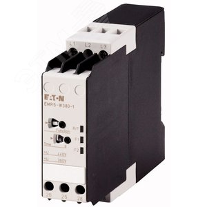 Реле контроля фаз, 2 перекидных контакта, 380V50/60 Hz ,  EMR5-W380-1 - EATON