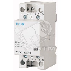 Z-SCH230/25-22  Контактор модульный 230В, 25А, 2НО+2НЗ - EATON