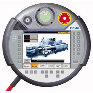 Панель , мобильный, 24VDC, 6,5 дюйма, TFT цветной , Ethernet, RS232 , аварийная кнопка , ключи,  XVM-450-65TVB-1-11 - EATON
