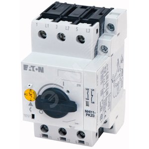 PKZM0-25/NHI11  Автоматический выключатель защиты двигателя, 25А, с доп контактами 1НО+1НЗ - EATON
