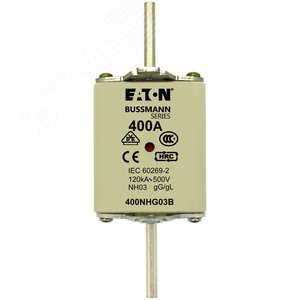 Предохранитель NH 400A 500V GL/GG  03, двойная индикация (400NHG03B) - EATON