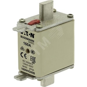 50NHG00B-690  Предохранитель NH 50A 690V gG  00, двойная индикация - EATON
