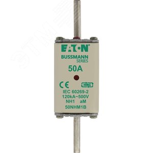 Предохранитель NH 50A 500V aM 1, двойная индикация (50NHM1B) - EATON