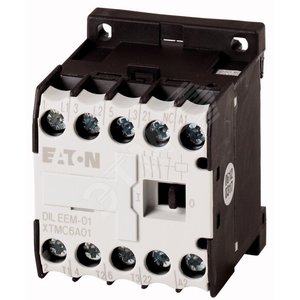 Мини-контактор, 6.6 А, 1НЗ, 24 В DC,  DILEEM-01-G(24VDC) - EATON