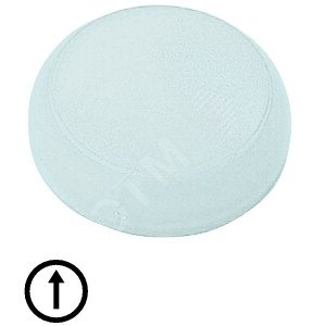 Линза для сигнальных ламп, выступающая белая, значок стрелки,  M22-XL-W-X7 - EATON