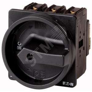 P3-100/EA/SVB-SW/HI11,  Главный выключатель 3P +1НО +1 НЗ , 100А, черная ручка , запираемый , передн - EATON
