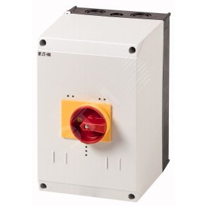 CI-K4-PKZ4-GR,  Изолированный корпус для PKZ4 , + ручка , цвет красно-желтый - EATON
