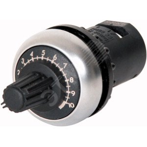 M22S-R1K,  Потенциометр 1 кОм, IP66, черное лицевое кольцо
