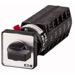 Выключатель, 5P , Iu = 10A, 1-2 Пол. , 90 °,  30x30mm , переднее крепление в отверстие 22мм,  TM-5-8369/EZ