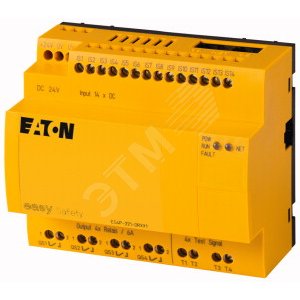 Реле безопасности easySafety  , 24VDC , 14DI , 4DO реле , EasyNet,  ES4P-221-DRXX1 (111018) - EATON
