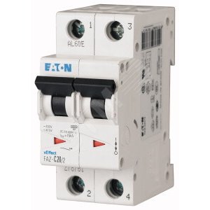 Выключатель автоматический 3А, кривая отключения C, 2 полюса, отключающая способность 10 кА