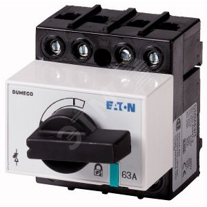 DCM63/1         ,  Выключатель-разъединитель Dumeco с рукоятью, 63А, 3Р+прох.N - EATON