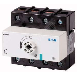 Выключатель-разъединитель Dumeco без оси и рукояти, 125А, 4Р,  DMM125/4 - EATON