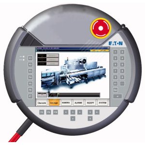 Панель , мобильный, 24VDC, 6,5 дюйма, TFT цветной , Ethernet, RS232 , аварийная кнопка,  XVM-430-65TVB-1-11 - EATON