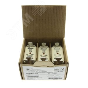 80NHG00B  Предохранитель NH 80A 500V gG  00, двойная индикация - EATON