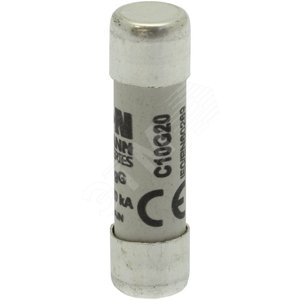 C10G20  Предохранитель цилиндрический, 10 x 38 20A GG 500V AC - EATON