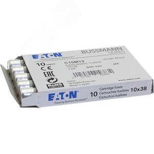 Предохранитель цилиндрический, AM 10,3X38 12A/индикация - EATON