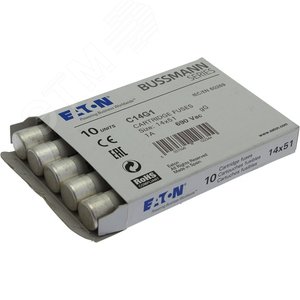 Предохранитель цилиндрический, 14 x 51 1A GG 690V AC - EATON